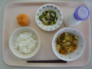 6月29日給食(小学部の量)