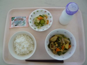 6月4日給食(小学部の量)