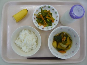 7月6日給食(小学部の量)