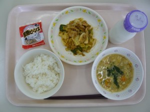 7月9日給食(小学部の量)