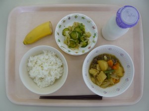 9月10日給食(小学部の量)