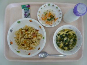 9月11日給食(小学部の量)