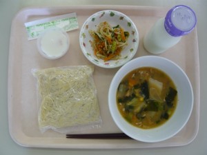 9月18日給食(小学部の量)