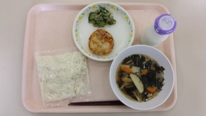 9月4日給食(小学部の量)