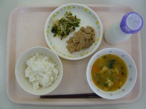 9月7日給食(小学部の量)