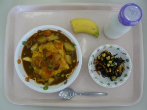 10月13日給食(小学部の量)