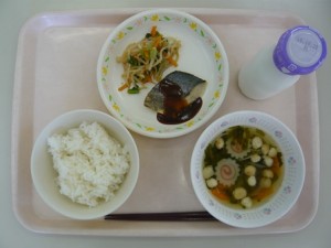 10月19日給食(小学部の量)