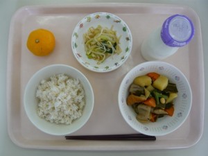 10月27日給食(小学部の量)