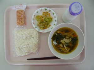 10月2日給食(小学部の量)