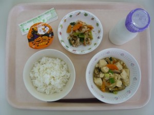 10月30日給食(小学部の量)