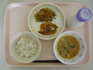 11月19日給食(小学部の量)
