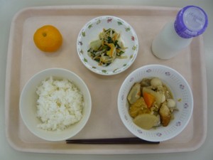 11月9日給食(小学部の量)