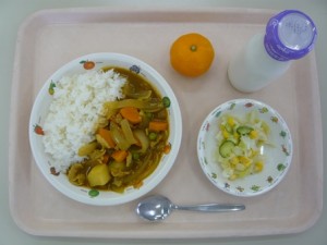 11月26日給食(小学部の量)