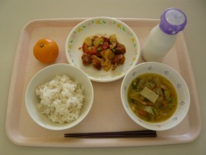 12月8日給食(小学部の量)