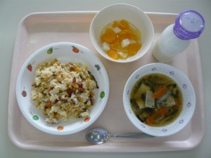 2月16日給食(小学部の量)
