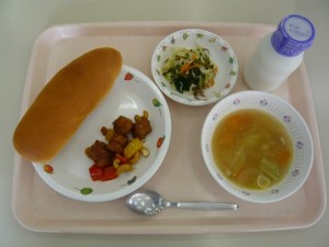 4月13日給食(小学部の量)