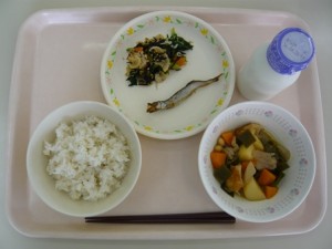 4月19日給食(小学部の量)