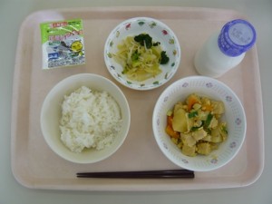 4月22日給食(小学部の量)