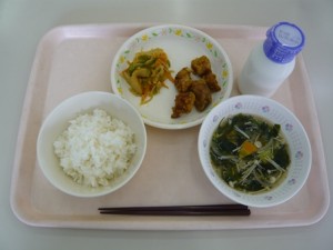 4月25日給食(小学部の量)