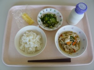 5月19日給食(小学部の量)