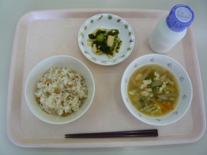 6月14日給食(小学部の量)