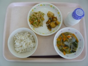 6月21日給食(小学部の量)