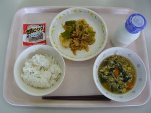 7月12日給食(小学部の量)