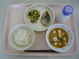 9月5日給食(小学部の量)