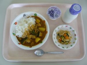 9月6日給食(小学部の量)