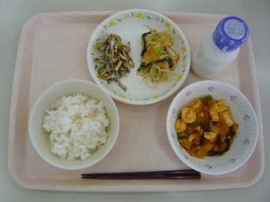 1月27日給食(小学部の量)